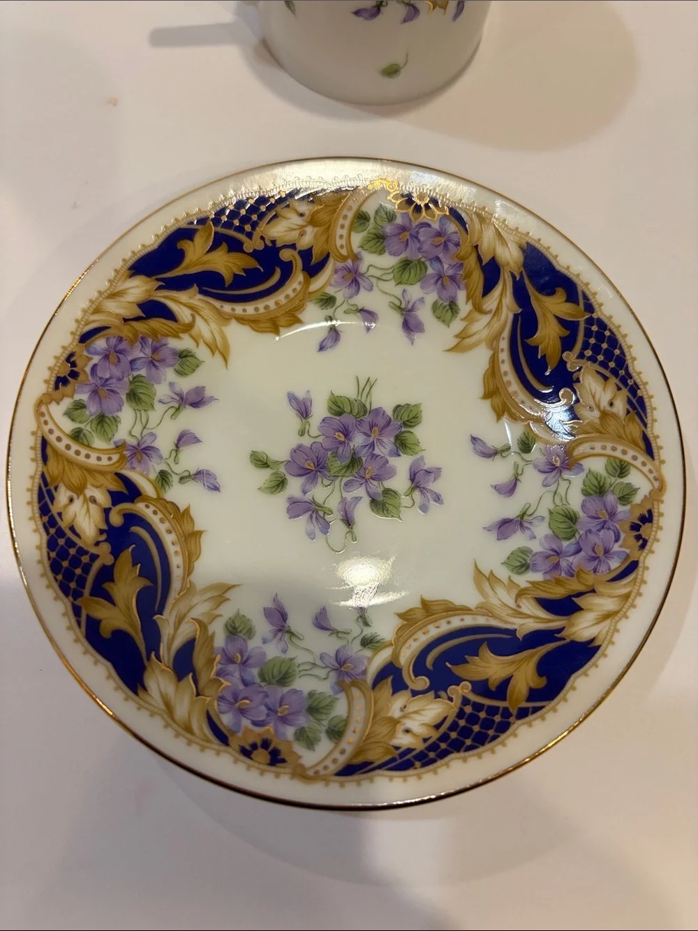 Andrea By Sadek Demataisse Cup & Saucer Set - Royal Violets